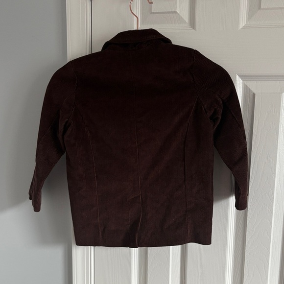 Gymboree Dark Brown Corduroy 3 Button Kids Blazer with Pockets XS (3-4) - Picture 4 of 4